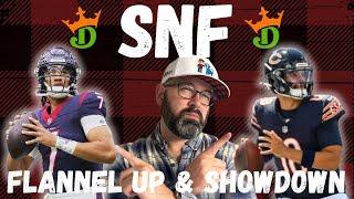 NFL DFS DraftKings Showdown Picks LIVE Strategy For Bears-Texans Sunday Night Football Lineups