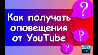 Оповещения на YouTube. Как подписчикам получать уведомления на YouTube?