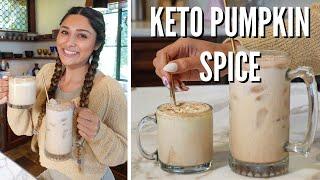 KETO LOW CARB PUMPKIN SPICE LATTE! Simple & Easy Low Calorie Recipe that Tastes like Starbucks!