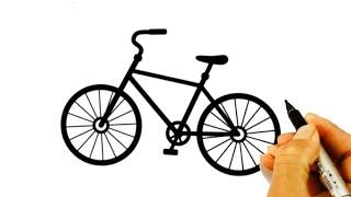 rasm chizish velosiped chizish /how to draw a Bicycle /Как нарисовать велосипед