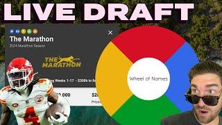 Marathon Draft + REDRAFT LEAGUE WHEEL SPIN