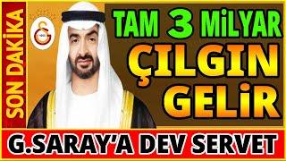 GALATASARAY'A ÇILGIN GELİR! TAM 3 MİLYAR LİRA..