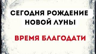 Сегодня рождение новой луны. Время Благодати.