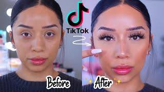 NOSE CONTOUR TIKTOK | FAKE A NOSE JOB WITH MAKEUP!