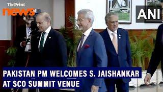 Pakistan PM Shehbaz Sharif welcomes S. Jaishankar at SCO Summit in Islamabad