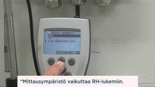 Vaisala kosteus- ja lämpötilalähetinsarja HMT330 kalibrointi