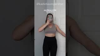 ALPHALETE sports bra and bottoms try on haul  ALPHALETE HAUL