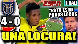 WOW!! ECUADOR VS BOLIVIA 4-0 RESUMEN Y GOLES, RELATORES SORPRENDIDOS CON GONZALO PLATA