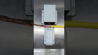 3mm² tinned copper wire + 6mm² enameled wire  welding display #machine #ultrasonicspinweldingmachine