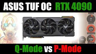 Asus TUF RTX 4090 O24G Gaming | Q-mode vs P-mode