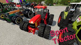 Transport of Unusual Tractors on a Double deck Trailer - New Objects in Farming Simulator 22