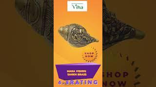 Divine & Authentic Viha Maha vishnu Sankh Brass | Viha Pooja Collection | Anitha Kuppusamy Viha