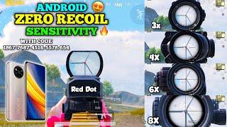 Poco x3 pro New zero recoil sensitivity settings for pubg mobilein 2023 New update android sensi