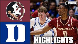 Florida State Seminoles vs. Duke Blue Devils | Full Game Highlights | ESPN College Basketball