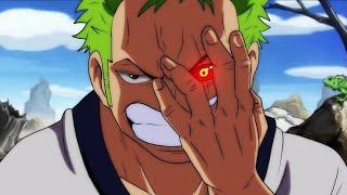 Finally Zoro opens his left eye... 