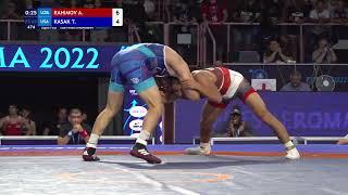 1/8 FS - 65 kg: A. RAHIMOV (UZB) v. T. KASAK (USA)