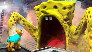 New SPONGEBOB EATER is DESTROYING my CITY... (Gmod Sandbox)