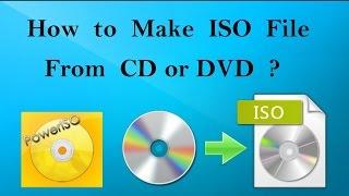 How to Make ISO File From CD or DVD using PowerISO