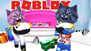 ЛЕО КУПИЛ ЧЕТВЕРЫХ ПИНГВИНОВ В АДОПТ МИ! УДОЧЕРИ МЕНЯ В РОБЛОКС roblox adopt me