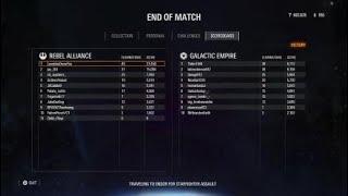 Star Wars - Battlefront II - Starfighter Assault - MVPed, but match was lost.....lol