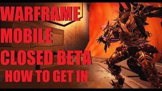 [WARFRAME NEWS] Mobile Version Closed Beta How It Works + How To Apply