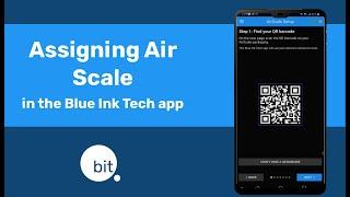 Assigning Air Scale in the Blue Ink Tech app