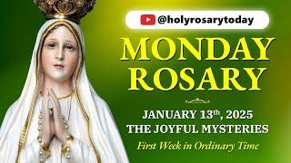 MONDAY HOLY ROSARY  JANUARY 13 2025  THE JOYFUL MYSTERIES OF THE ROSARY [VIRTUAL] #holyrosarytoday