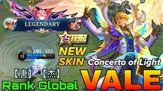 Concerto of Light Vale New Annual Starlight Skin - Top Global Vale by 【唐】【杰】- Mobile Legends