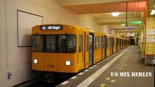 U-Bahn Berlin - Züge auf der U6 Mix [1080p]