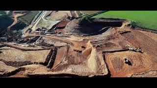 Fly around a local quarry and old mine pit DJI Phantom 4 Pro