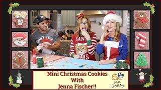 Mini Christmas Cookies With Jenna Fischer! | Baking With Josh & Ange