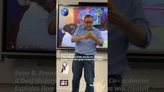Peter R. Brown A Historian & BSL Teacher Explains How the sign for London was created #bsl