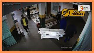 CCTV footage shows Ojwang’s body at Mbagathi Hospital