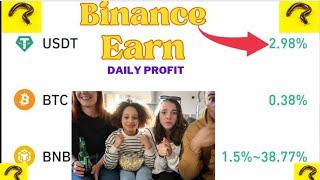 Daily profit Using Binance Staking part 1