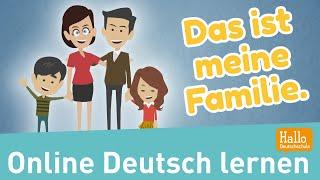 Learn German / That's my family / introductions / Lesson 3