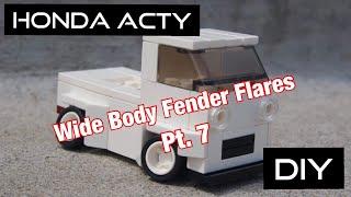 Honda Acty JDM Kei car mini truck project. Episode 39, DIY Fender Flares Pt.7