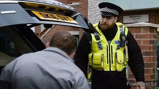 Coronation Street - Police Officer Helps Paul Out With The Car (7th April 2023)