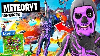 100 WIDZÓW na METEORYT w OG Fortnite