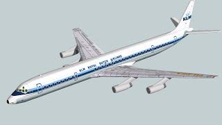 Building a DC8-63 jet airliner model using the Google Sketchup