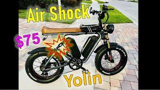 Adjustable Rear Air Shock on Yolin eBike - easy upgrade