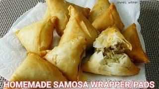 Jinsi ya kutengeneza manda/kaki za sambusa -   Homemade samosa wrapper /pads -easy way