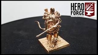 Hero forge Miniature Review, Plastic, Premium Plastic and Bronze. D&D.