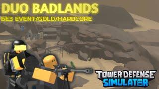 Как получить ковбоя вдвоём без Event/Gold/Hardcore (Duo Badlands Fallen Mode победа) | Роблокс TDS