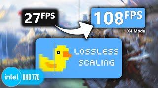 Lossless Scaling 2.11 (X4 Mode) on Intel UHD 770