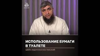 О использовании туалетной бумаги в туалете. Отвечает Абдулла Костекский
