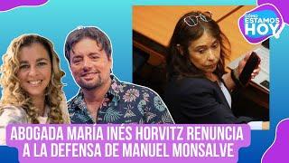 INESPERADO: Abogada María Inés Horvitz renuncia a la defensa de Manuel Monsalve