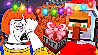 MINECRAFT GRIEFING - CRAZY CHRISTMAS CRASHOUTS