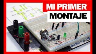 como hacer mi primer montaje electrónico en protoboard sin ser experto | astable @editronikx