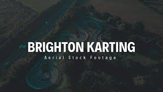 4K | Brighton Go Karting Track | Aerial Stock Footage