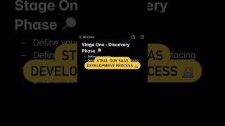 Steal our SaaS Development process we take for every client! 